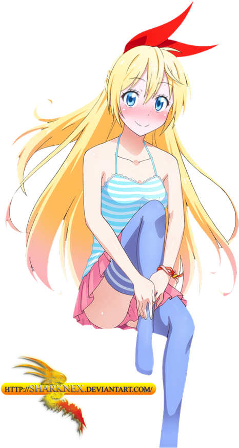 Nisekoi Chitoge Casual Render By Sharknex On Deviantart - Nisekoi (894x894), Png Download