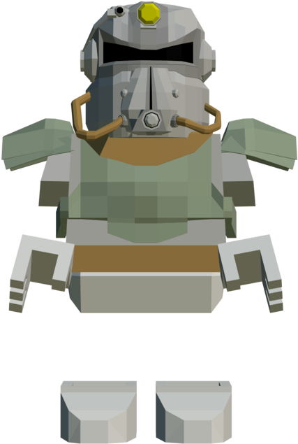 T-51 B Power Armor - Lego (1024x1024), Png Download