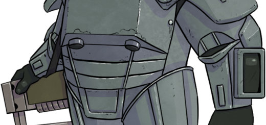 Power Armor Material Bat Files - Fallout (520x245), Png Download