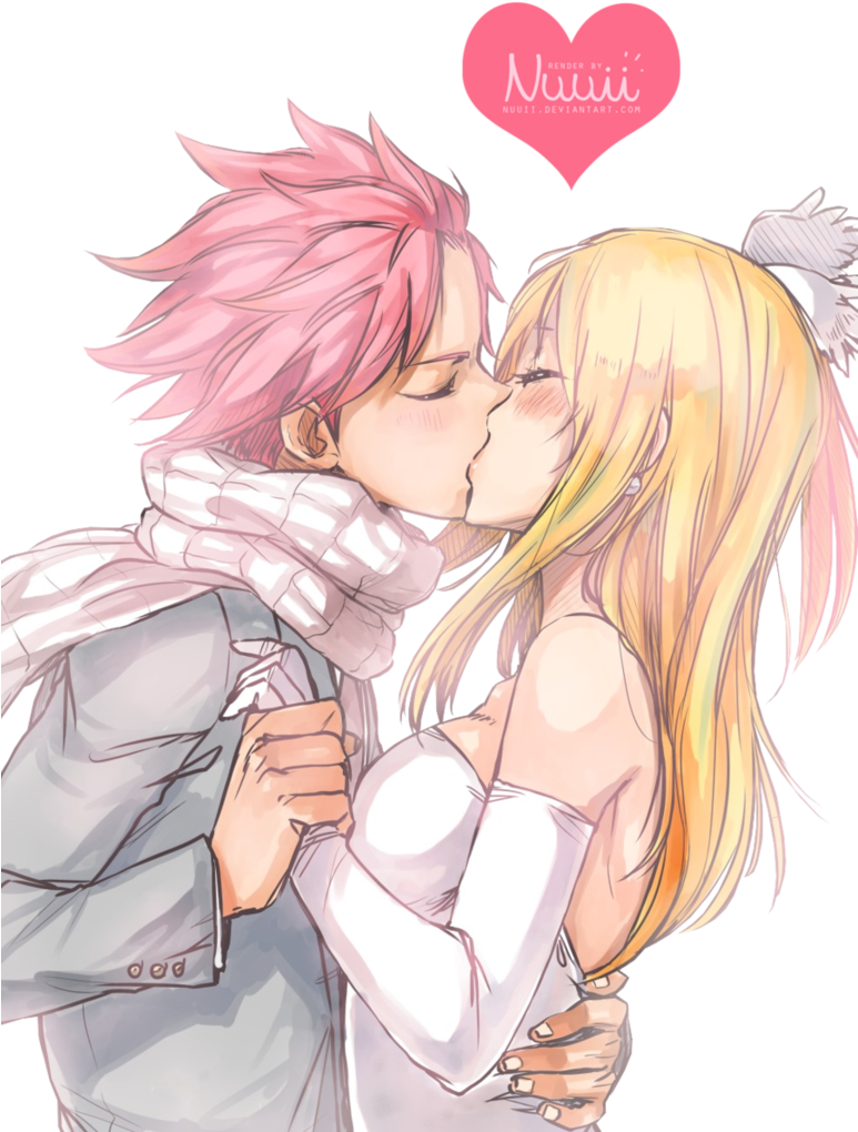 Fairy Tail Anime Nalu (772x1035), Png Download