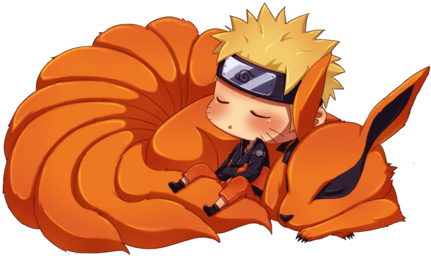Thumb Image - Naruto And Nine Tails Chibi (900x563), Png Download