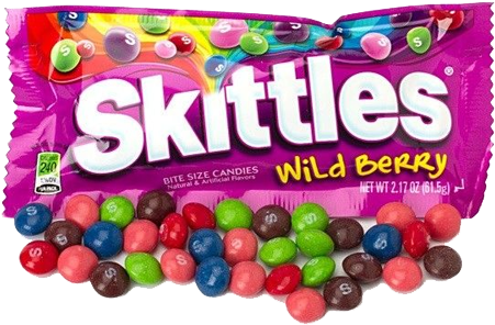 Skittles Wild Berry Bite Size Candies - Wild Berry Skittles (500x500), Png Download
