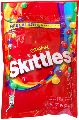 Skittles Original Bite Size Candies - Fruit Skittles (500x500), Png Download