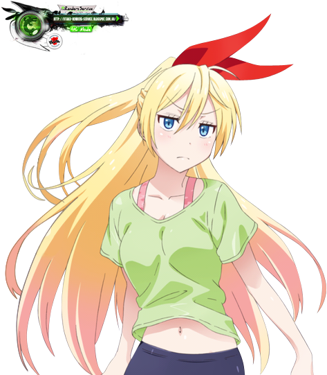 Nisekoi - Kirisaki Chitoge-gym - Anime (485x540), Png Download