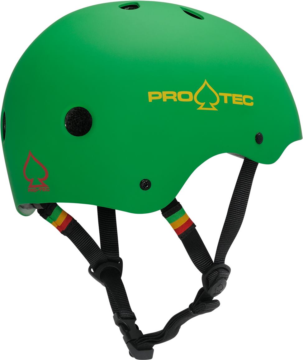Classic Rasta Matte Green Bike Helmet (1200x1200), Png Download