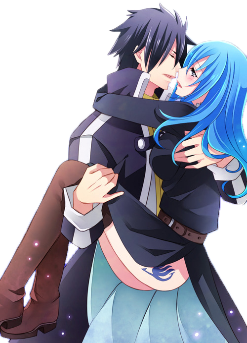 Juvia X Gray Love (500x692), Png Download