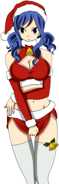 Where Do You Think Santa Claus Is From - Erza Scarlet (213x600), Png Download
