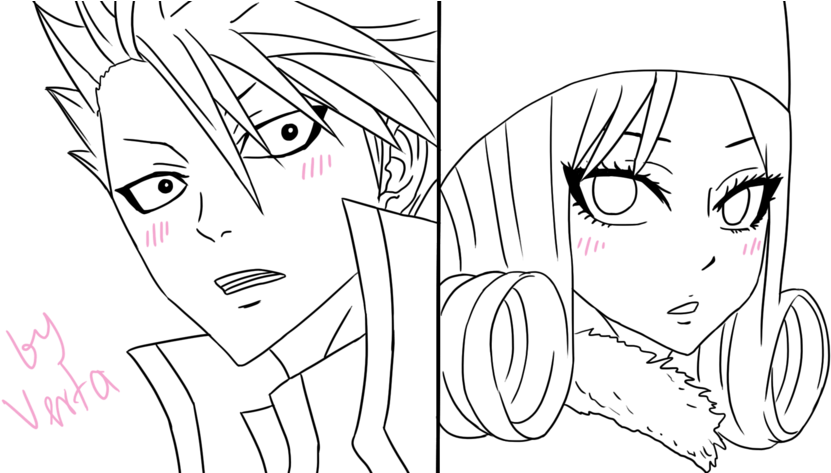 Juvia And Lyon - Fairy Tail Dessin Juvia (900x472), Png Download