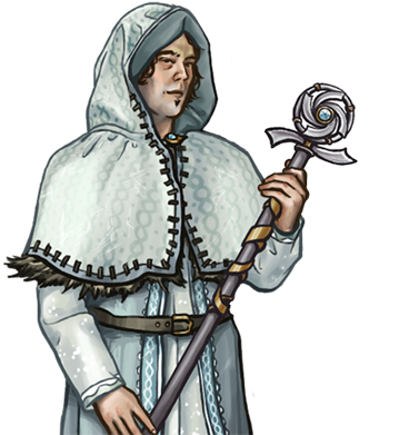 Battle For Wesnoth White Mage (400x400), Png Download