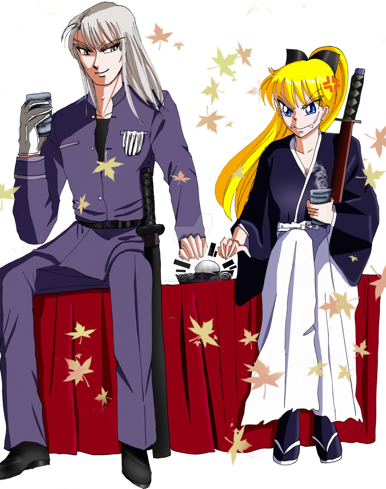 Kunzite X Minako Crossover Rurouni Kenshin By Anemoneploy - Minako Kunzite And Zoisite (1280x1622), Png Download