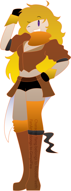 I Love The Show Called Rwby - Cartoon (447x793), Png Download