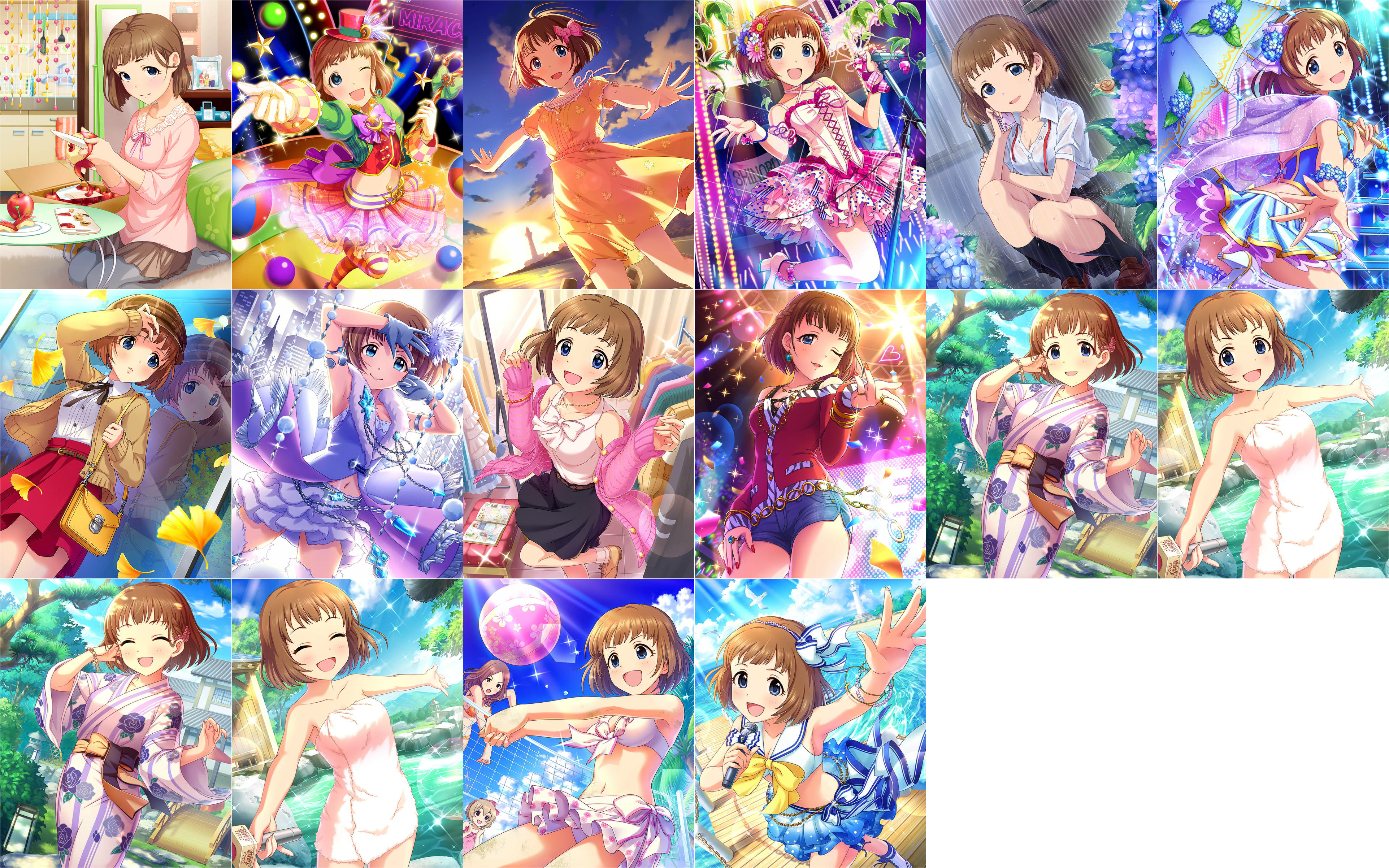 Cinderella Girls - Collage (3847x2404), Png Download