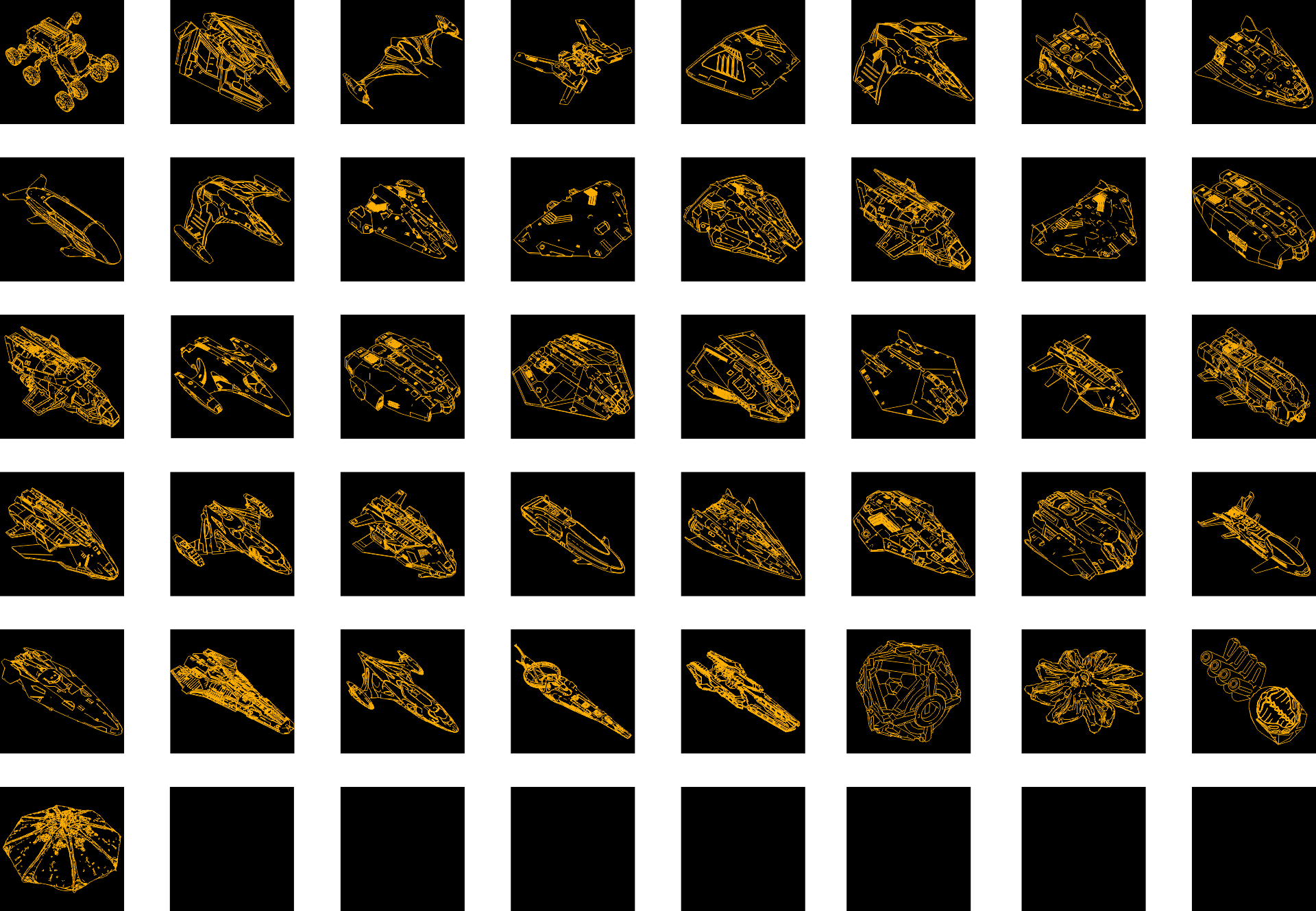 Published Icons For All Vehicles As Vectors - Elite Dangerous Ship Icons (1920x1329), Png Download