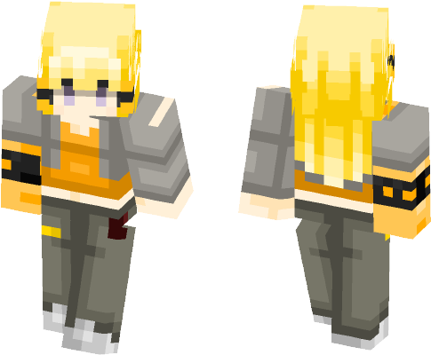 Yang Xiao Long - Minecraft (584x497), Png Download