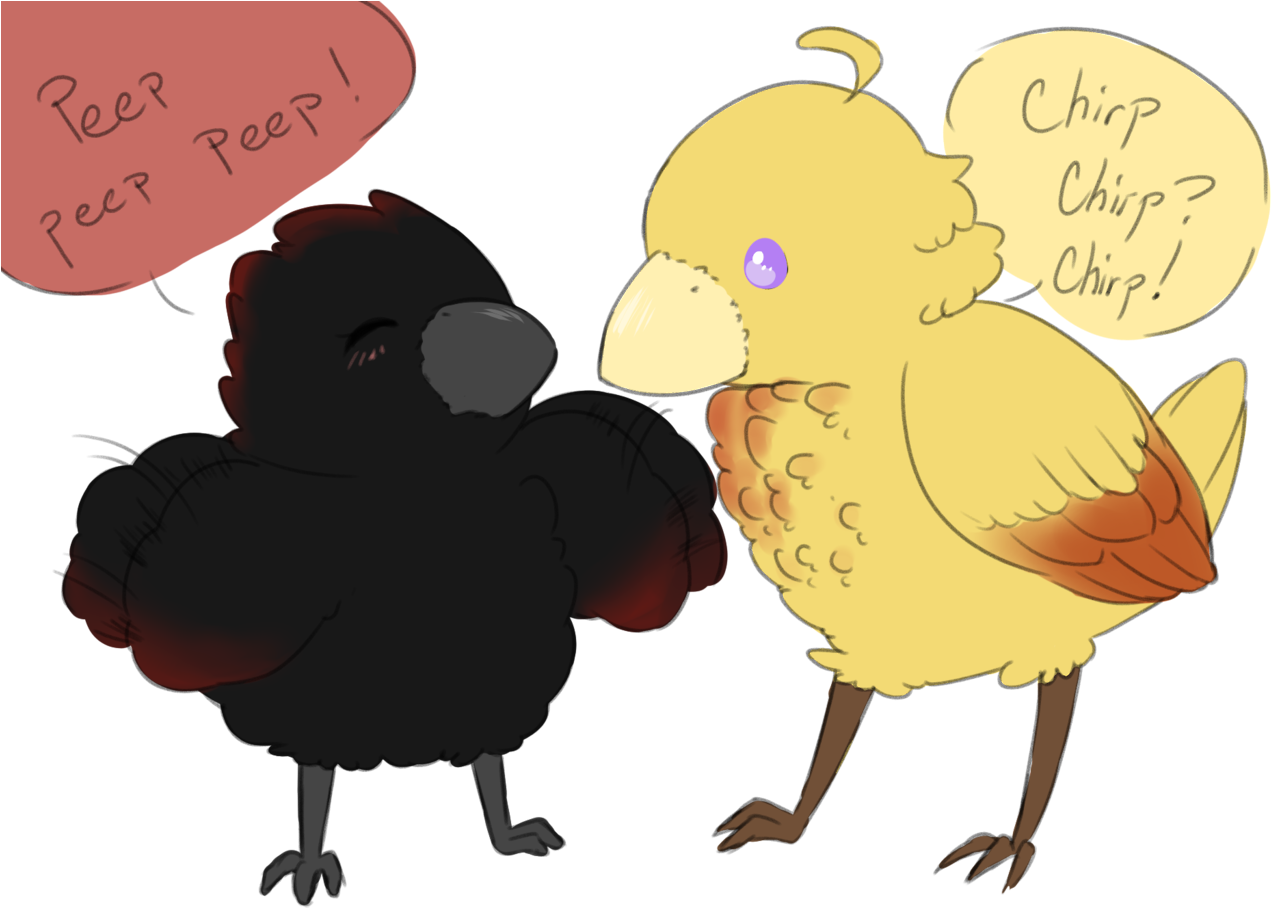 Transparent Image Of Baby Bird Ruby And Baby Bird Yang - Baby Yang And Ruby (1280x985), Png Download