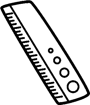 Dibujo De Una Regla Para Colorear - Disegno Di Un Righello (600x470), Png Download