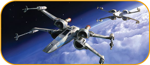 T 70 X Wing Star Fighter Craft - Star Wars The Force Awakens Core Set (520x232), Png Download