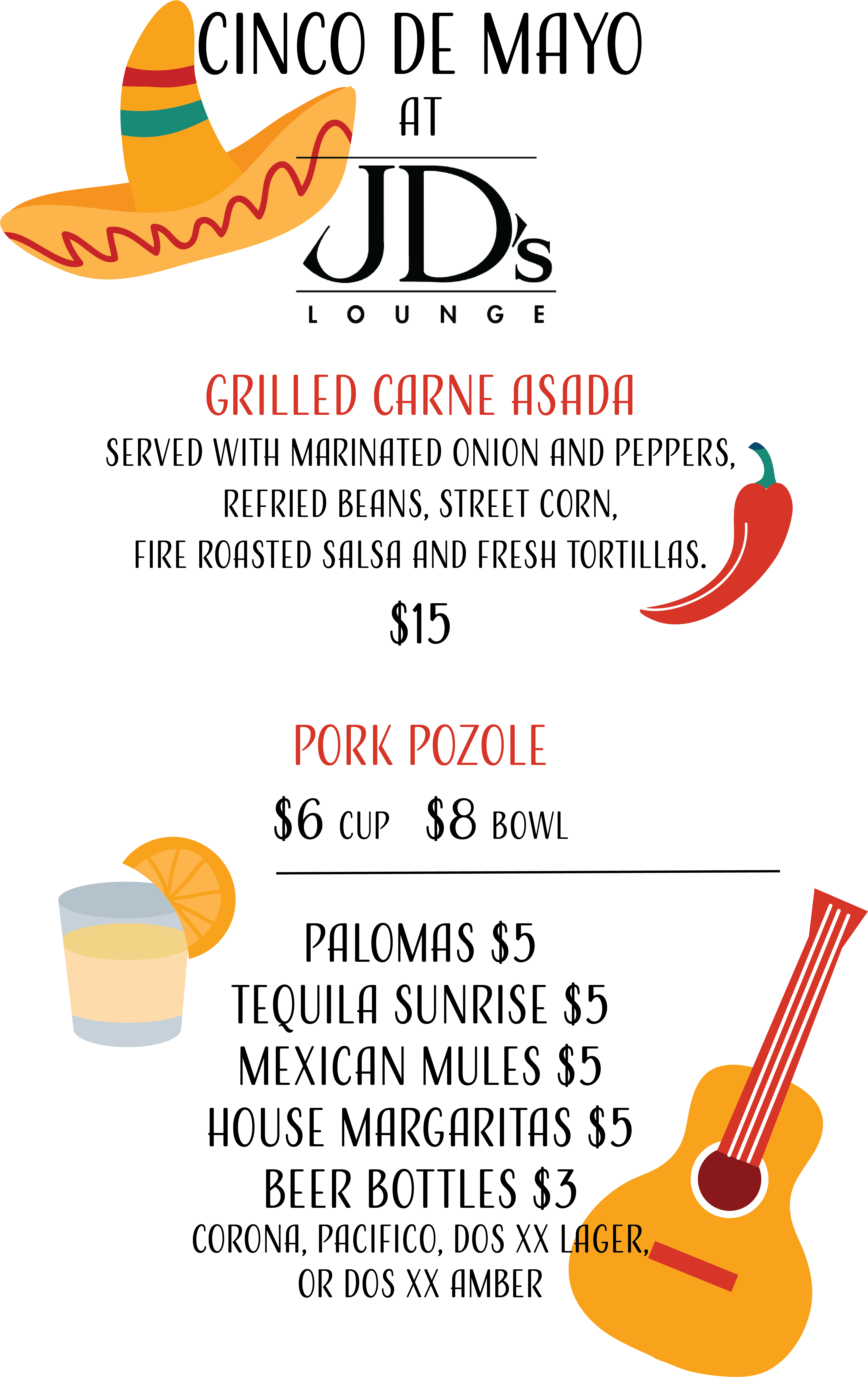 Enjoy An Unforgettable Cinco De Mayo At Jd's Lounge (4500x8000), Png Download