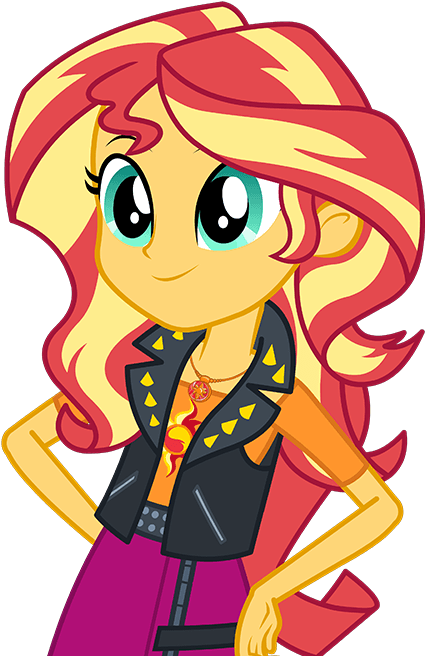 Sunset Shimmer Cropped - Mlp Eg Sunset Shimmer (729x674), Png Download