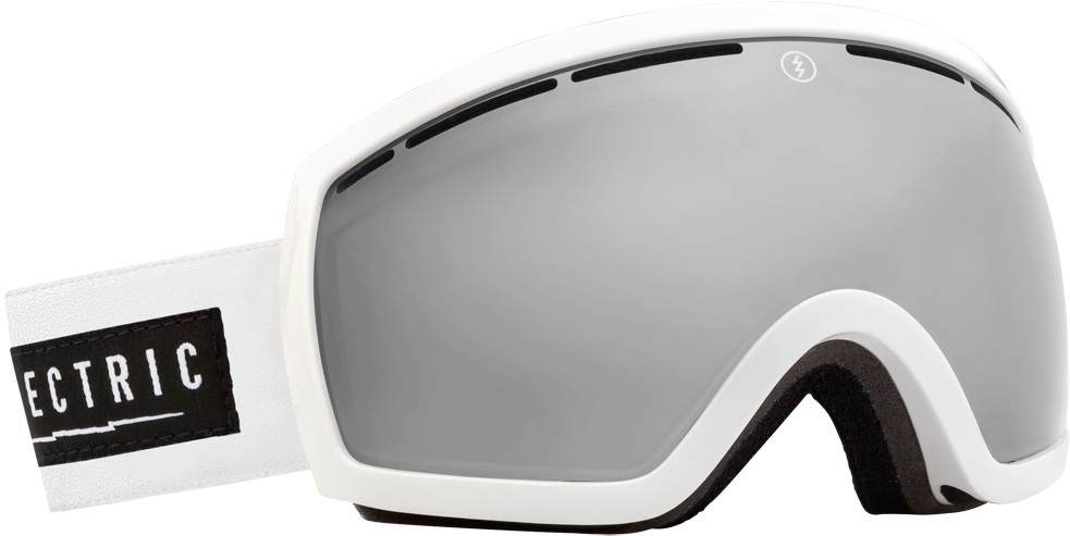 5 Gloss White Bronze/ Silver Chrome Goggles One Size, - 2015 Electric Eg2.5 Goggles Gloss White/bronze/silver (1000x509), Png Download