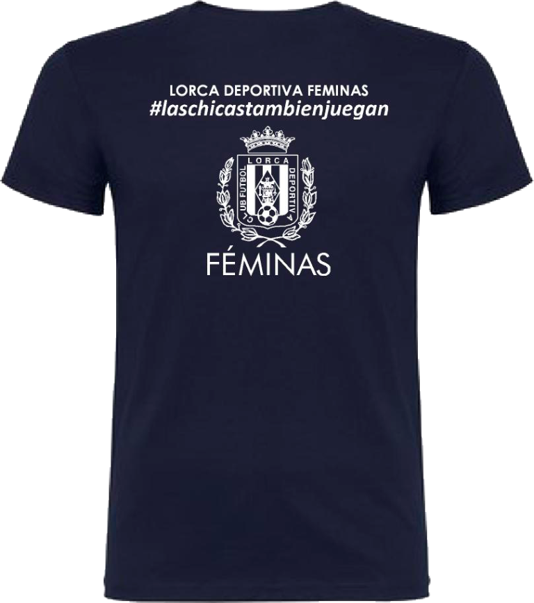 Camiseta Azul Marino Lorca Deportiva Feminas Espalda - Swords Shirt (768x868), Png Download
