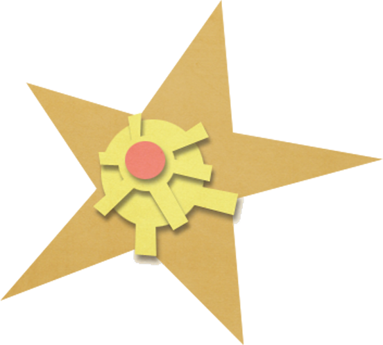 Staryu - Construction Paper (552x498), Png Download