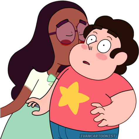Steven Universe Connie Kisses Steven With Love - Steven Universe Steven (500x500), Png Download