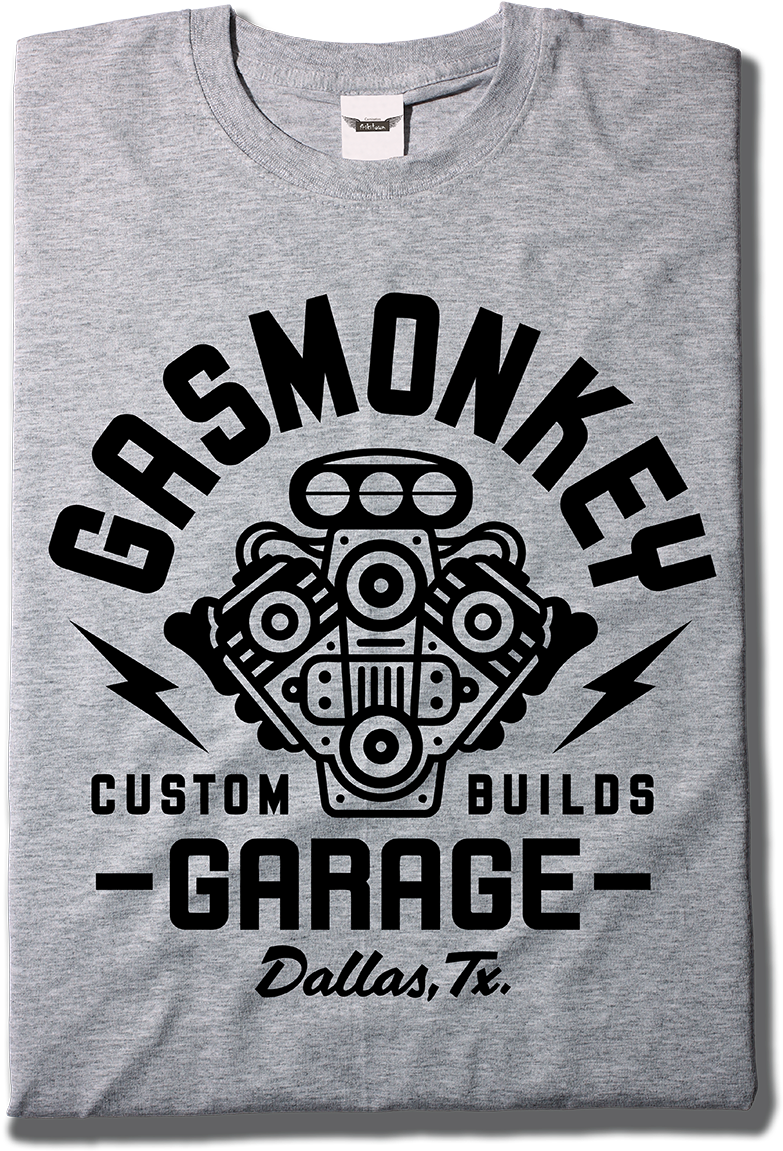 Banner Freeuse Stock Ape Vector Tee Shirt - Logo Gas Monkey (800x1280), Png Download