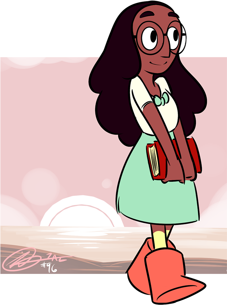 Just Connie Being Connie - Connie Read Steven Universe (801x1025), Png Download
