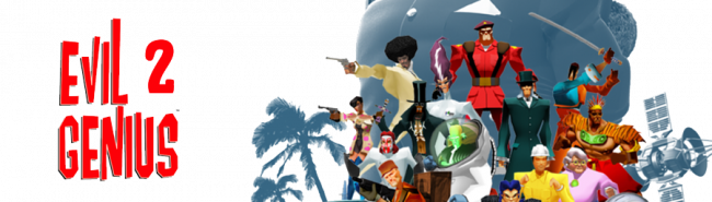 Eg2 - - Evil Genius (650x185), Png Download