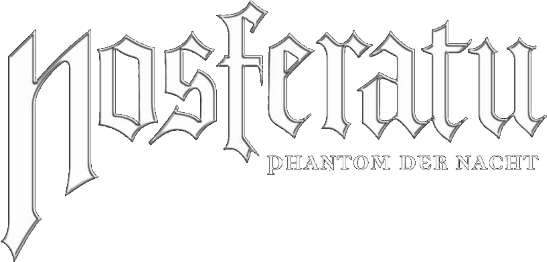 Nosferatu Phantom Der Nacht Movie Horizontal White - Nosferatu The Vampyre (1922x961), Png Download