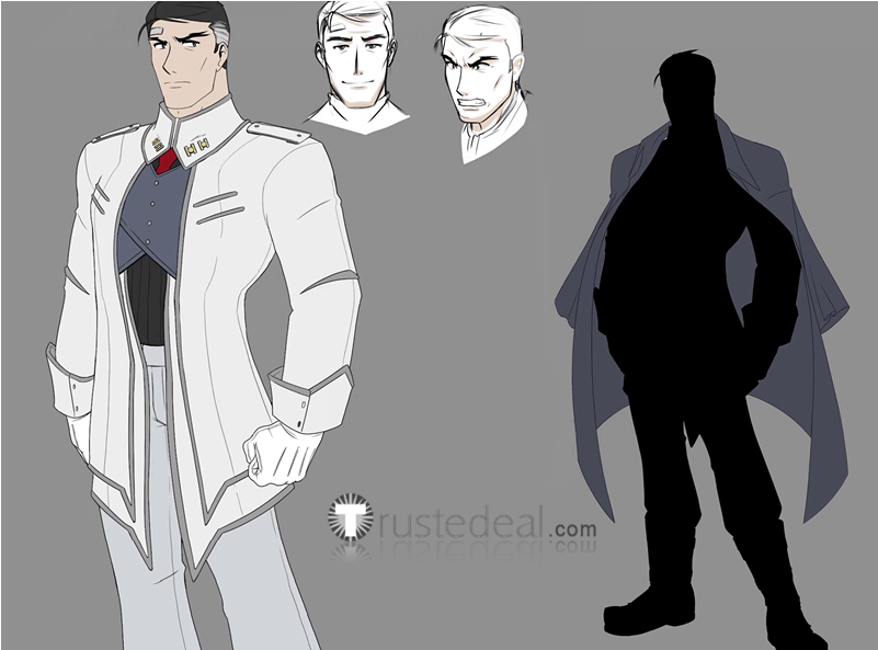 Rwby James Ironwood Cosplay Costume Outfit (800x1200), Png Download