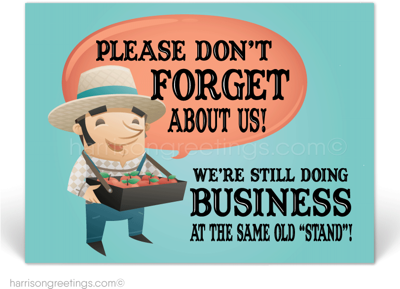 "don't Forget About Us" Business Postcards - Astragon Farmers Market Computer Game (810x648), Png Download