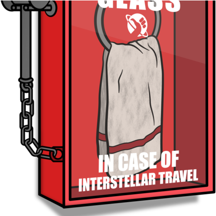 Don't Forget Your Towel - Guide To Galaxy Towel (571x432), Png Download