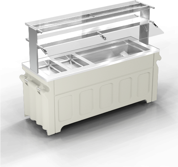 Dual Temp, Two Hot Wells, Three Well Cold Pan, Nsf4&7, - Food (600x600), Png Download