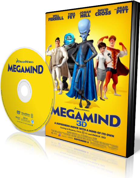 Megamind - - Dvdr - Ntsc-vgroupteam [en/es/fr] - Megamind Movie Poster (460x597), Png Download