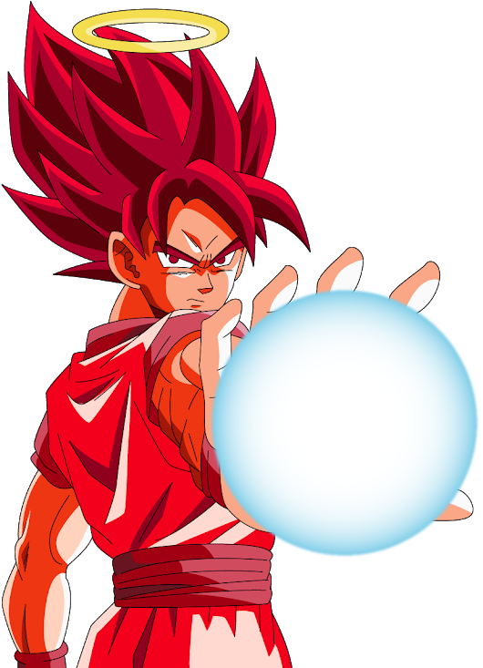 Photo - Super Kaioken Goku Png (530x733), Png Download