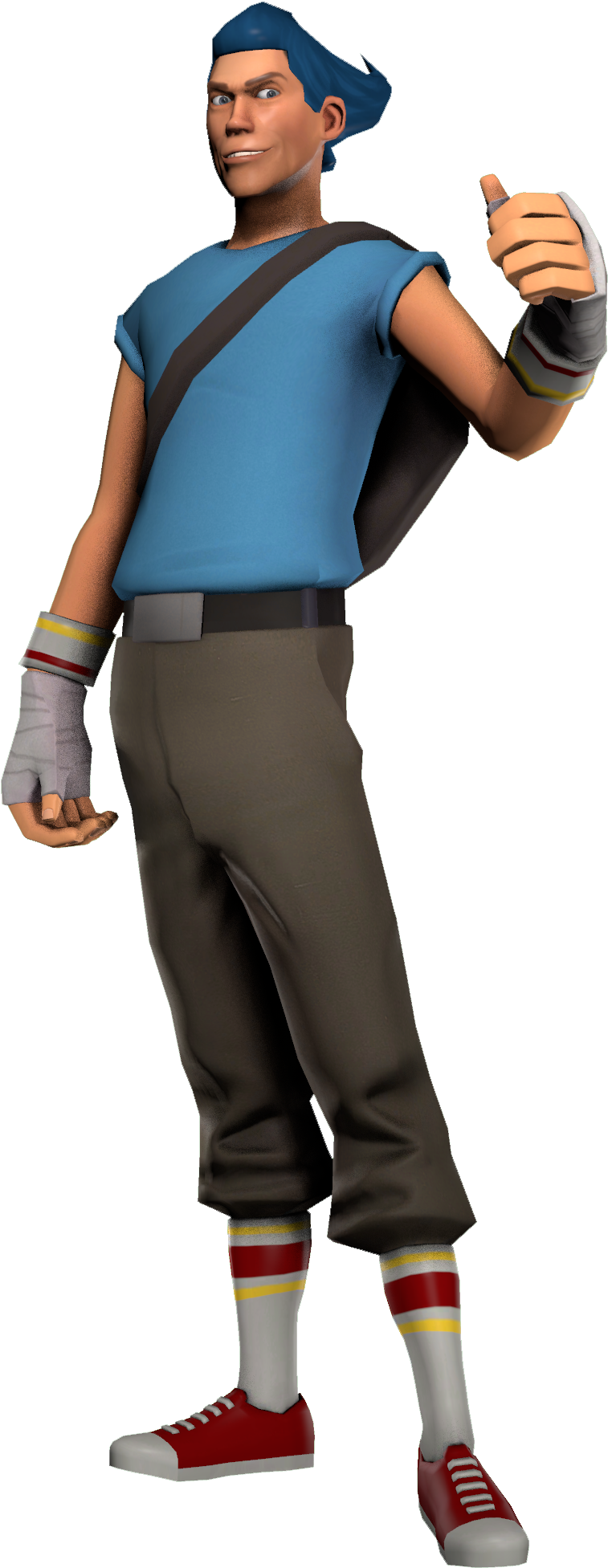 I Tried To Recreate One A Sonic Pose With Scout - Figurine (1080x2160), Png Download