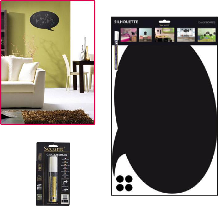 Pizarra Viñeta - Bubble Wall Blackboard (699x662), Png Download