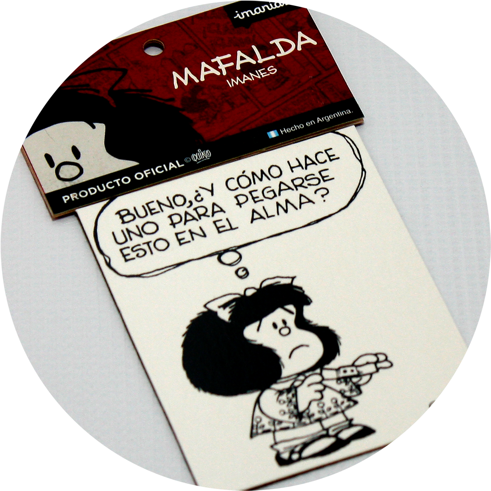 Download Viñeta Imantada Mafalda A - Magnet | Transparent PNG Download
