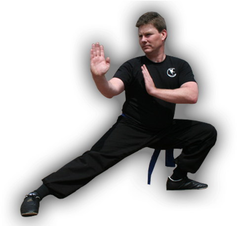 Long Stance - Kung Fu Stance Png (600x456), Png Download