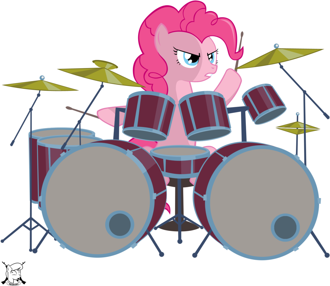 Shadawg, Cymbals, Drum Kit, Drums, Pinkie Pie, Rimshot, - Mlp Pinkie Pie Drums (1156x1024), Png Download