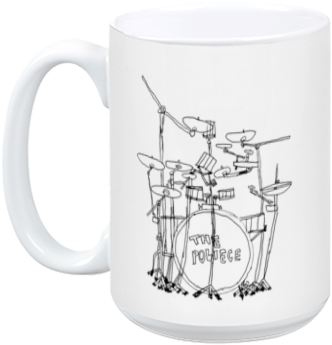 Police Drums Mug - Mug (384x408), Png Download
