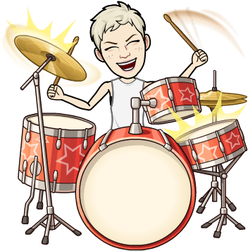 Emily Drumming Bitmoji - Drum Bitmoji (398x398), Png Download