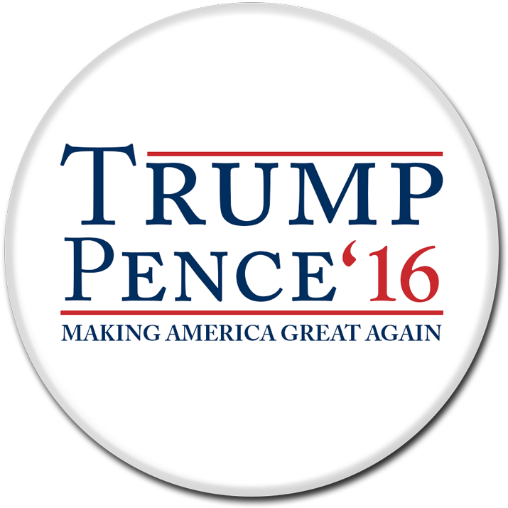 Trump Pence Button - Football Sign (800x800), Png Download