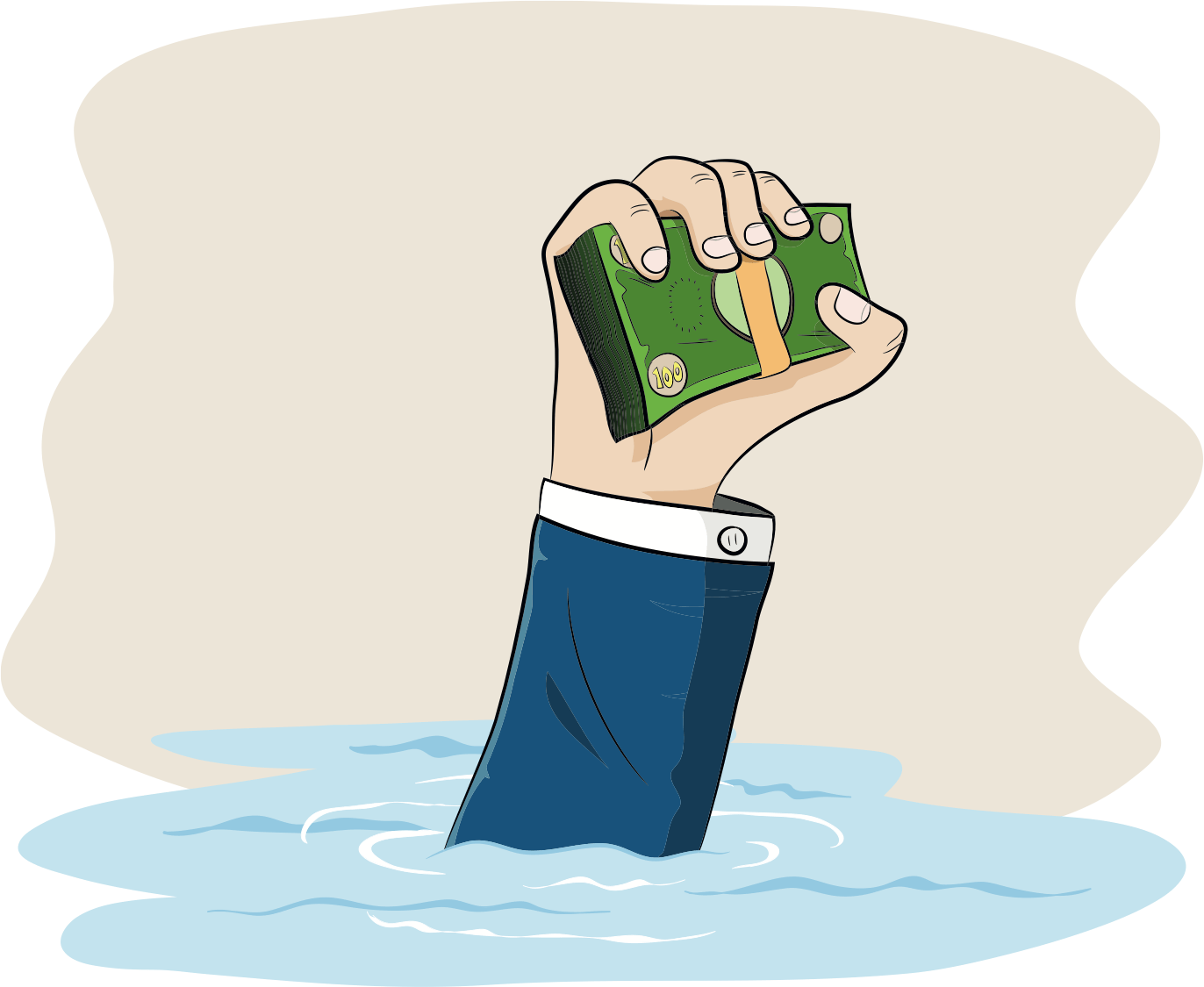 Greed In Today's World (1372x1125), Png Download