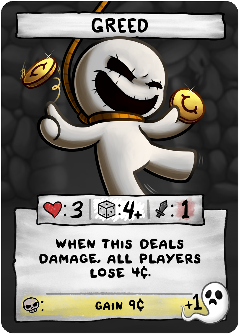 Edmund Mcmillen On Twitter - Binding Of Isaac Four Souls Maggie (880x1200), Png Download