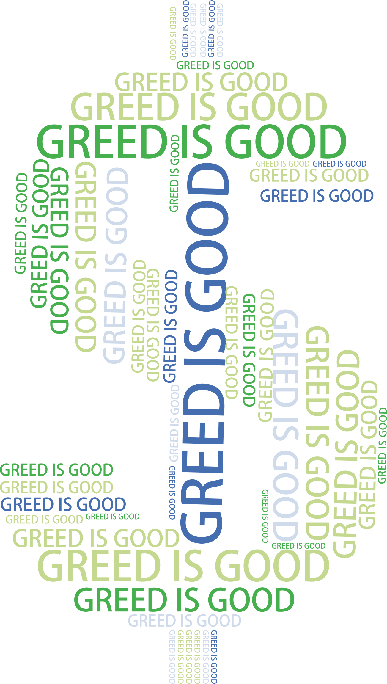 This Free Icons Png Design Of Greed Word Cloud No Background (1302x2300), Png Download