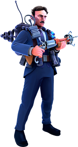 Play As The Enigmatic Inventor Nikola Tesla Use Devastating - Permalink (360x490), Png Download