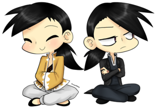 Ling Yao Wallpaper Entitled Ling Yao And Ling/greed - Fma Chibi Ling And Greed (400x323), Png Download